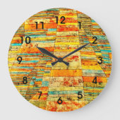 Klee - Straßen und Nebenstraßen Große Wanduhr (Vorderseite)