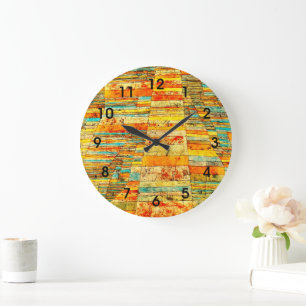 Klee - Straßen und Nebenstraßen Große Wanduhr