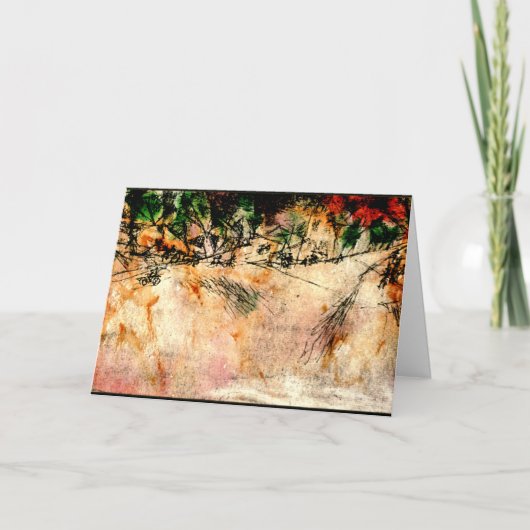 Klee - Straßenübergang (Kohle zeichnend) Karte (Vorderseite)