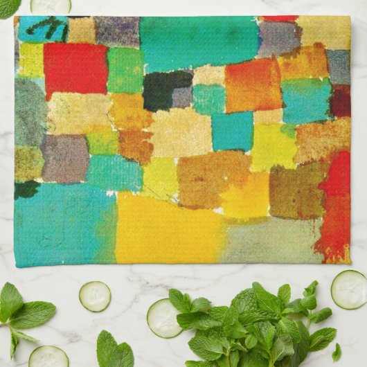 Klee - Südgarten (Tunesischer Garten) Handtuch (Gefaltet)