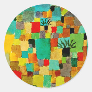 Klee - Südgarten (Tunesischer Garten) Runder Aufkleber