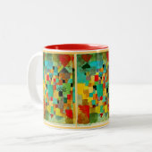 Klee - Südliche (tunesische) Gärten Zweifarbige Tasse (Vorderseite Links)
