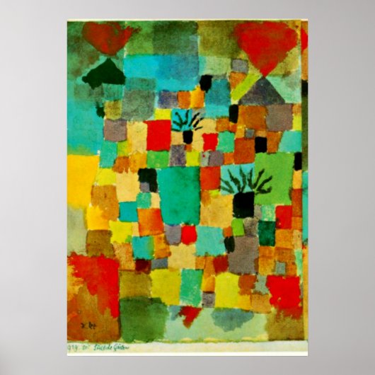 Klee - Südtunesische Gärten-1919 Poster (Vorne)