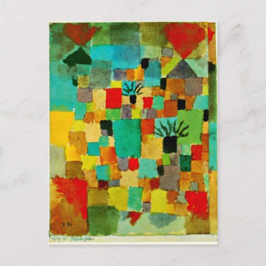 Klee - Südtunesische Gärten-1919 Postkarte (Vorderseite)