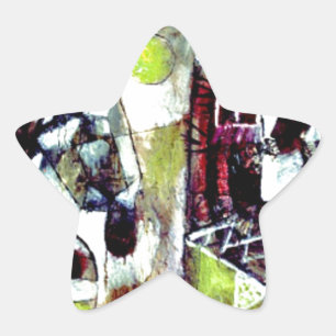 Klee - Sumpflegende Stern-Aufkleber