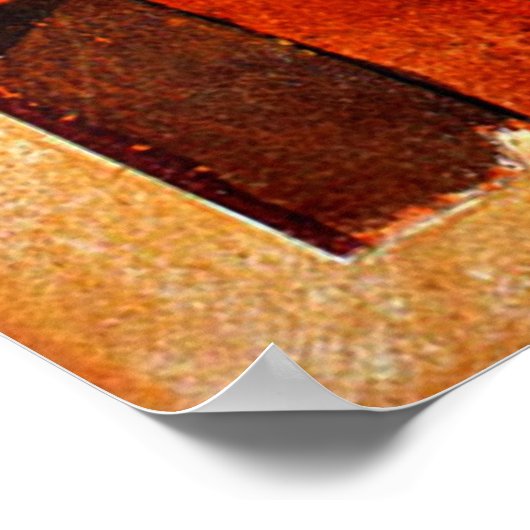 Klee - Tempelgärten, bunte abstrakte Kunstwerke Poster (Ecke)