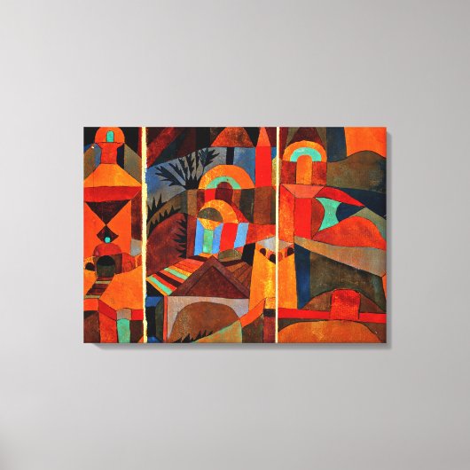 Klee - Tempelgärten Leinwanddruck (Vorderseite)