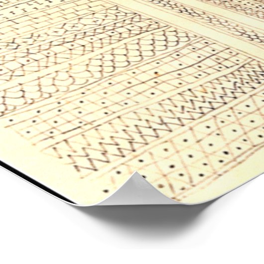 Klee - Teppich, abstrakte Kunstwerke Poster (Ecke)