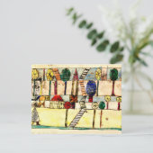 Klee - The Crazy Village, beliebtes abstraktes Kun Karte (Stehend Vorderseite)