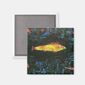 Klee - The Goldfish, 1925 Artwork Magnet (Vorderseite/Rückseite)