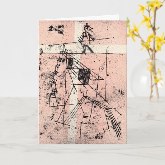 Klee - The Tight Rope Walker Karte (Gelbe Blume)