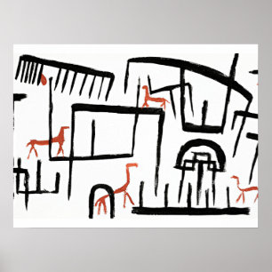 Klee - Tiere in einer Umschließung Poster