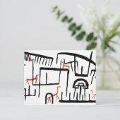 Klee - Tiere in einer Umschließung Postkarte (Stehend Vorderseite)