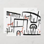 Klee - Tiere in einer Umschließung Postkarte (Vorne/Hinten)