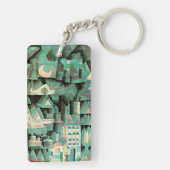 Klee - Traumstadt, abstrakte Kunst, Schlüsselanhänger (Rückseite)