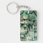 Klee - Traumstadt, abstrakte Kunst, Schlüsselanhänger (Vorderseite)