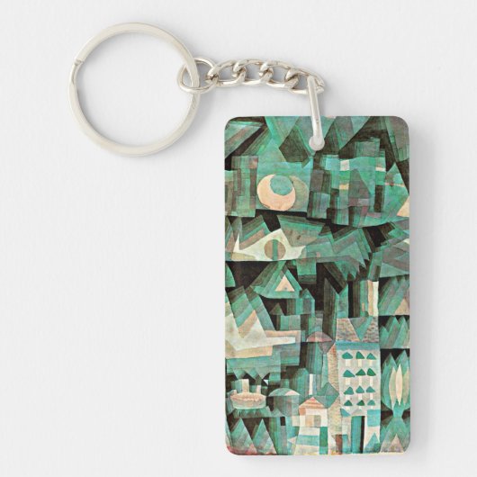 Klee - Traumstadt, abstrakte Kunst, Schlüsselanhänger (Vorderseite)