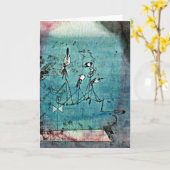 Klee - Twittering Machine Karte (Gelbe Blume)