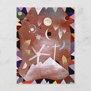 Klee - Uber Bergeshohe Postkarte