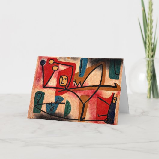 Klee - Ubermut Exuberance Feiertagskarte (Vorderseite)