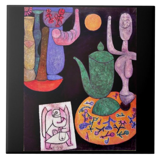 Klee - Unbenannt, Stillleben, 1940. Fliese (Vorderseite)