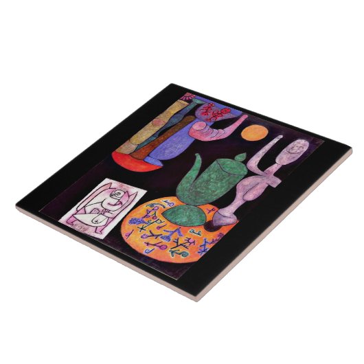 Klee - Unbenannt, Stillleben, 1940. Fliese (Seite)