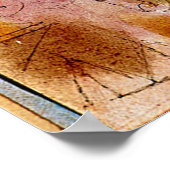 Klee - Unfertige Landschaft Gerahmt in Cerulean Bl Poster (Ecke)