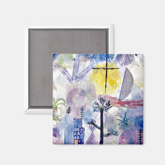 Klee - Unfertige Landschaft Magnet (Vorderseite/Rückseite)