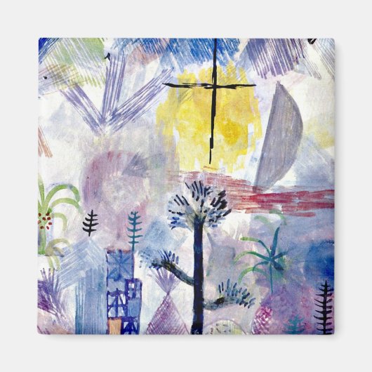 Klee - Unfertige Landschaft Magnet (Vorne)