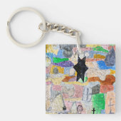 Klee - unter einem schwarzen Stern Schlüsselanhänger (Vorderseite)