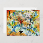 Klee - Vögel schwingen nach unten und Pfeile Postkarte (Vorne/Hinten)