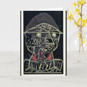 Klee - Vogelfanger, abstrakte Kunst Karte (Gelbe Blume)