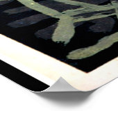 Klee - Vogelfanger, abstrakte Kunst Poster (Ecke)