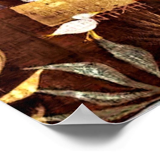 Klee - Vogelgarten Poster (Ecke)