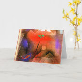 Klee - Vogelwanderkarte Karte (Gelbe Blume)