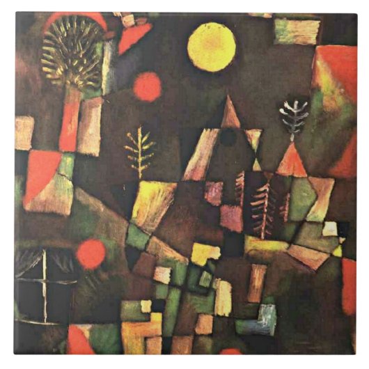 Klee - Vollmond, Fliese (Vorderseite)
