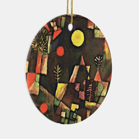 Klee - Vollmond Keramik Ornament (Rechts)