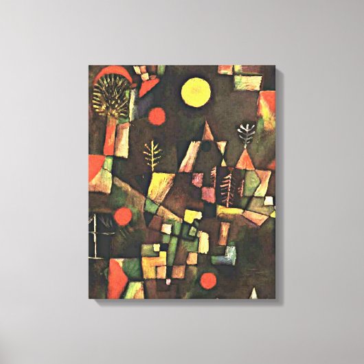 Klee - Vollmond Leinwanddruck (Vorderseite)