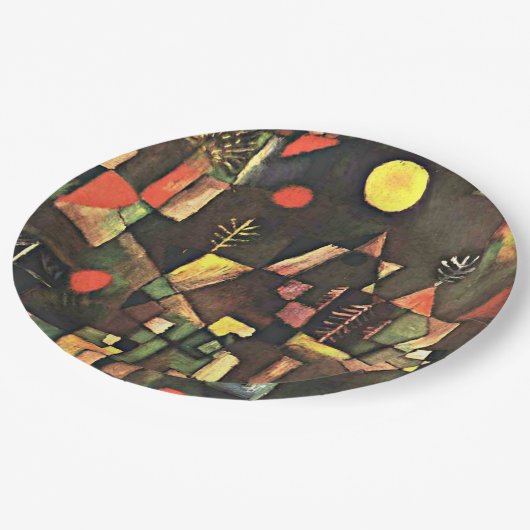 Klee - Vollmond Pappteller (Schrägansicht)