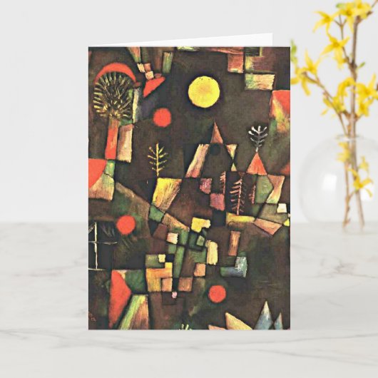 Klee - Vollmond, Paul Kleemalen Karte (Gelbe Blume)