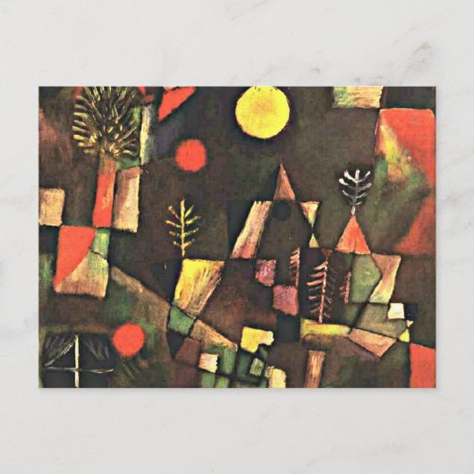 Klee - Vollmond Postkarte (Vorderseite)