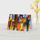 Klee - Vor der Stadt, abstrakte Kunst, Karte (Gelbe Blume)