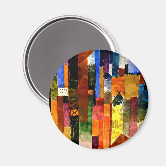 Klee - Vor der Stadt Magnet (Vorderseite/Rückseite)