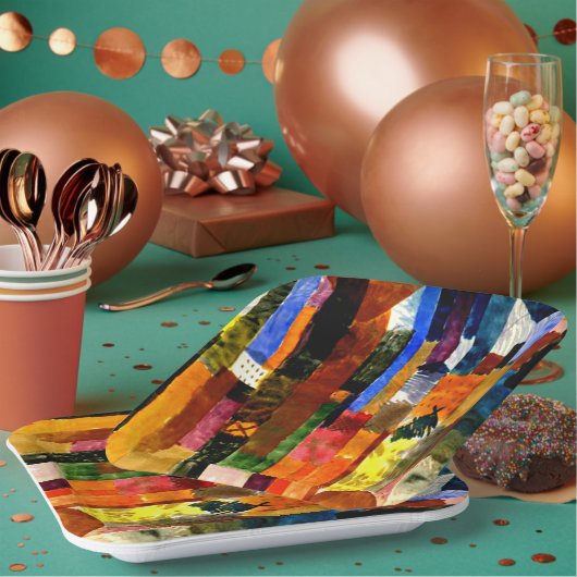 Klee - vor der Stadt, Pappteller (Multi)