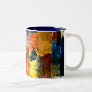 Klee - Vor der Stadt. Paul Klee malt. Zweifarbige Tasse
