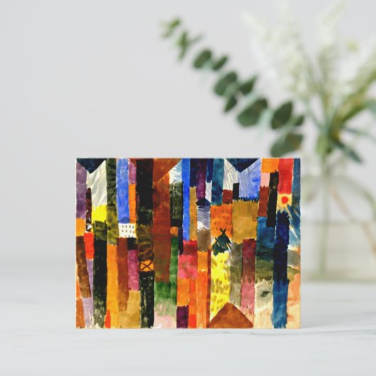 Klee - Vor der Stadt Postkarte (Stehend Vorderseite)