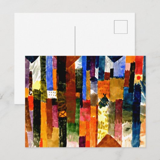 Klee - Vor der Stadt Postkarte (Vorne/Hinten)