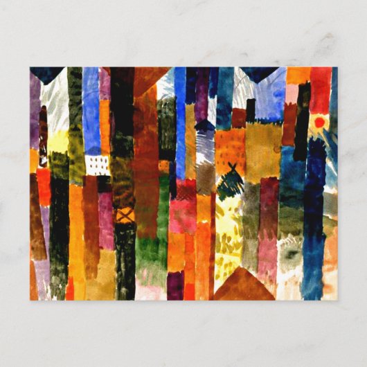 Klee - Vor der Stadt Postkarte (Vorderseite)