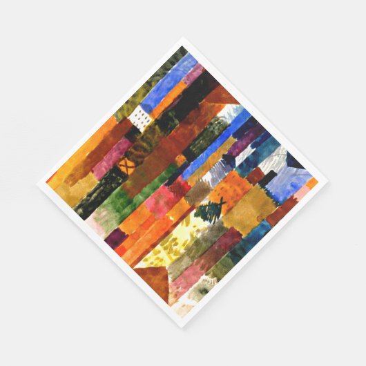 Klee - Vor der Stadt Serviette (Ecke)