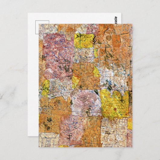 Klee - Vorstädter Idyll (Gartenstadtidyll) Postkarte (Vorne/Hinten)